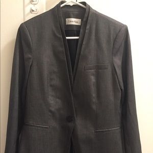 Calvin Klein blazer — grey — size 10